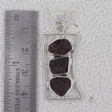 Fanta Garnet Gemstone Silver Pendant