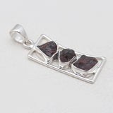 Garnet Silver Pendants