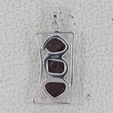 Garnet Silver Pendants