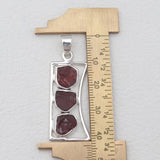 Garnet Silver Pendants