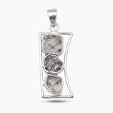925 Silver Herkimer Quartz Pendants