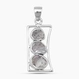 925 Silver Herkimer Quartz Pendants