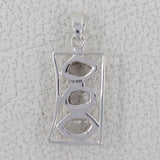 925 Silver Herkimer Quartz Pendants