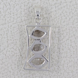 Fanta Garnet Gemstone Silver Pendant