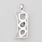 925 Silver Herkimer Quartz Pendants