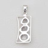 925 Silver Herkimer Quartz Pendants