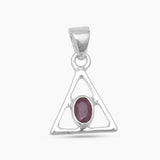 Ruby Silver Pendants