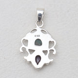 Emerald & Ruby Silver Women Pendants