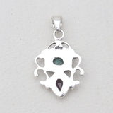 Emerald & Ruby Silver Women Pendants