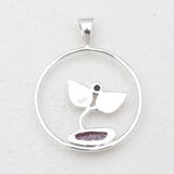 Raw Ruby Silver Pendants