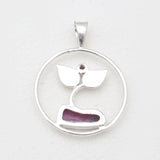 Raw Ruby Silver Pendants