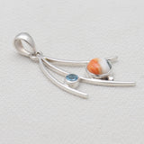 925 Sterling Silver Turquoise Spiney Oyster Pendants
