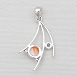 925 Sterling Silver Turquoise Spiney Oyster Pendants