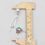 925 Sterling Silver Turquoise Spiney Oyster Pendants