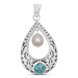 925 Silver Mexican Turquoise Pendants