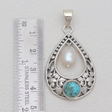 925 Silver Mexican Turquoise Pendants