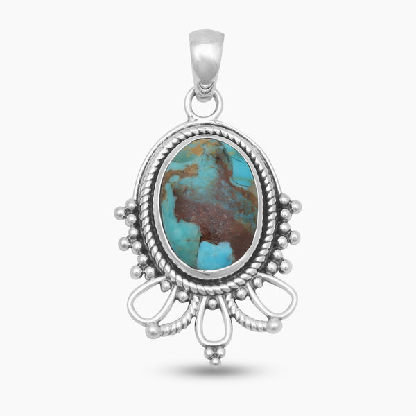 925 Sterling Silver Boulder Turquoise Pendants