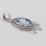 925 Sterling Silver Dendritic Opal Pendants
