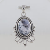 925 Sterling Silver Dendritic Opal Pendant