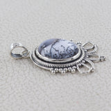 925 Sterling Silver Dendritic Opal Pendants