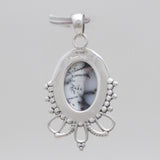 925 Sterling Silver Dendritic Opal Pendants