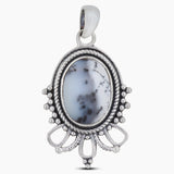 925 Sterling Silver Dendritic Opal Pendants