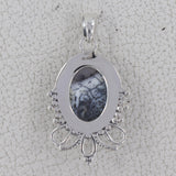 925 Sterling Silver Dendritic Opal Pendant