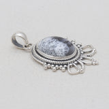 925 Sterling Silver Dendritic Opal Pendants