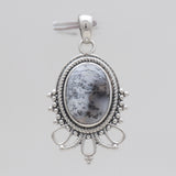 925 Sterling Silver Dendritic Opal Pendants