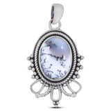 Dendritic Opal 925 Sterling Silver Pendant