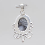 925 Sterling Silver Dendritic Opal Pendants