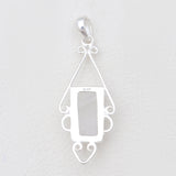 925 Sterling Silver Rainbow Moonstone Pendants