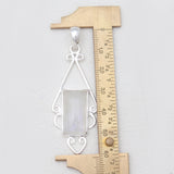 925 Sterling Silver Rainbow Moonstone Pendants