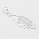 925 Sterling Silver Rainbow Moonstone Pendants