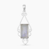 925 Sterling Silver Rainbow Moonstone Pendants