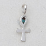 Turquoise Spiny Oyster Silver Cross Pendants