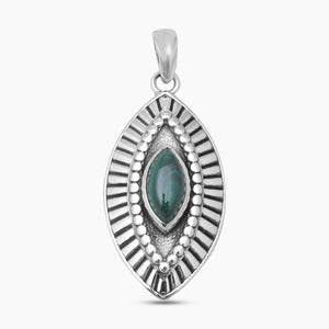 925 Sterling Silver Malachite Pendants