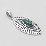 925 Sterling Silver Malachite Pendants