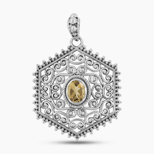 925 Sterling Silver Amethyst Pendants