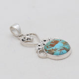 Boulder Turquoise Silver Designer Pendants