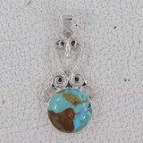 Turquoise Oyster Silver Pendant