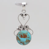 Boulder Turquoise Silver Designer Pendants