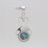 Boulder Turquoise Silver Designer Pendants