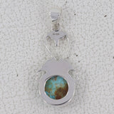 Boulder Turquoise Silver Designer Pendants