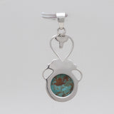 Boulder Turquoise Silver Designer Pendants