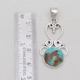 Boulder Turquoise Silver Designer Pendants