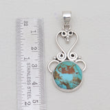 Boulder Turquoise Silver Designer Pendants