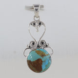 Boulder Turquoise Silver Designer Pendants