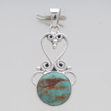 Boulder Turquoise Silver Pendants