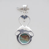 Boulder Turquoise Silver Pendants